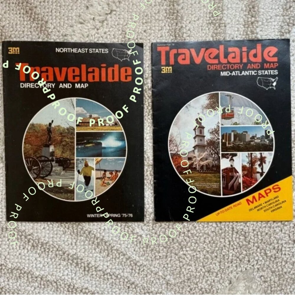 Vintage Travel guides 1970s magazine (Northeast & Mid Atlantic US)